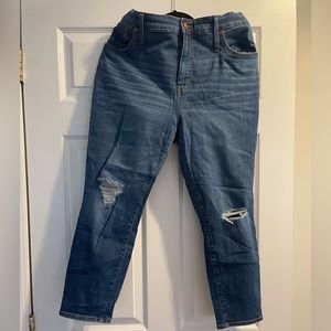 Madewell 9in high rise skinny crop size 34p